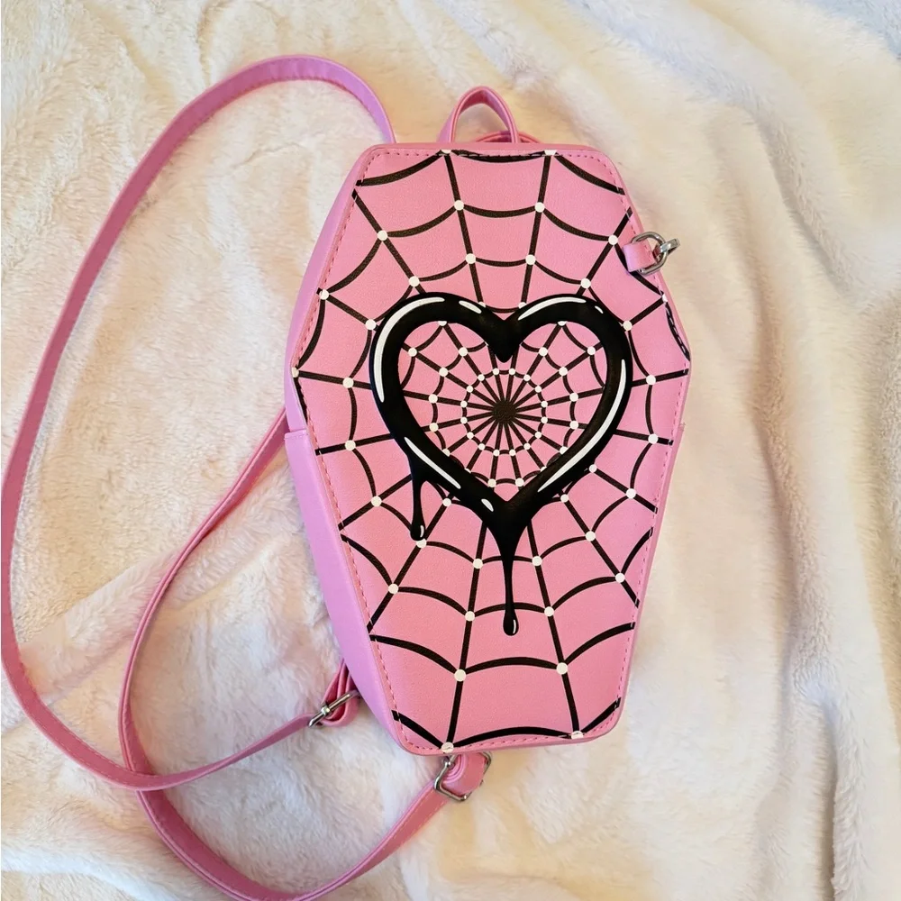 Monster High Pink Coffin Backpack - Picture 1 of 7